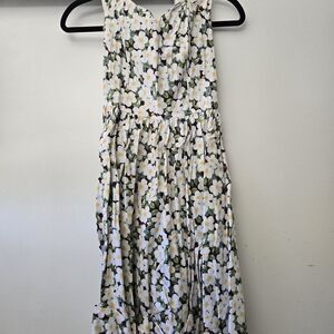 Bernie Dexter White and Yellow Floral Dress